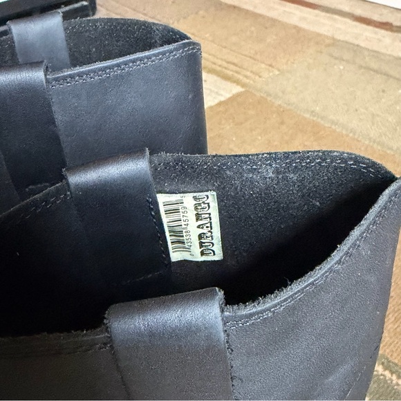 Durango Black Leather Men's Square Toe Boots - Picture 4 of 6